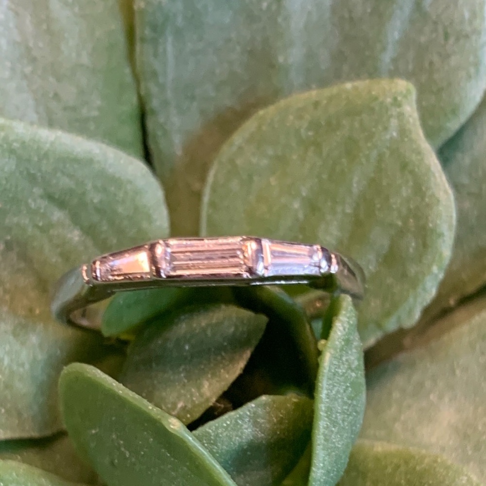 Platinum and Diamond wedding band